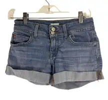 Hudson Ruby Short Cuffed Jean Shorts Size 25