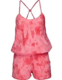 pink tie dye romper halter never worn