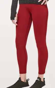 LULULEMON Train Times 7/8 Pant *25" Dark Sport Red Sz 4