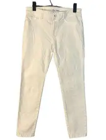 DL1961 White Florence Instasculpt Cropped Denim Jeans Women Sz 26