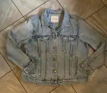 Lucky Brand 2024 Womens Tomboy Trucker Denim Jacket Sz XL Light Wash Rigid Jean