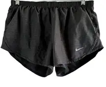 Nike  Dri Fit Tempo 3" Running Short Pull On Elastic Waist Workout Dark Gray M