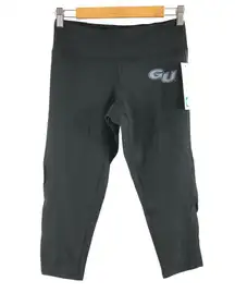 Gonzaga Bulldogs Womens Leggings Cropped Mesh Panel Black Size S Camp David
