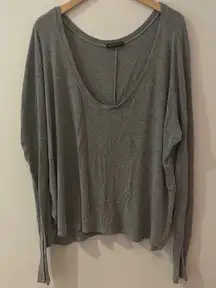 Brandy Melville Grey Oversized Sweater Top