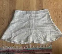 Gold And White Skirt