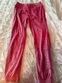 pink victoria's secret velvet pants