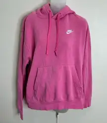 Nike size medium Pink Swoosh logo hoodie sweatshirt Streetwear