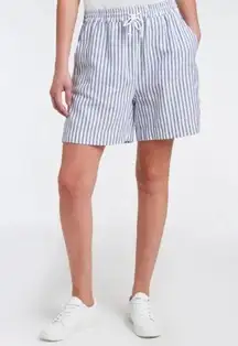 Beach Lunch Lounge linen blend striped pull on shorts