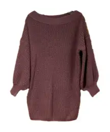 Express Oversized Balloon Sleeve Sweater Dress Small