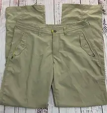 Patagonia Cargo Pants Womens 10 Convertible Roll Up Capri Hiking Zip Pockets