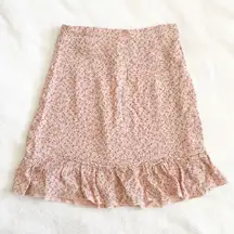 Cara Pink Floral Skirt