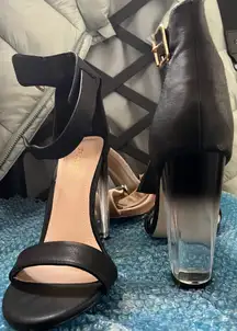 Clear Heel Sandals | Size 8.5