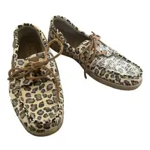 Maui Island Leopard Print Sequin Loafers