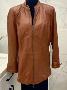 Genuine lamb skin leather jacket 🤎🤎🤎