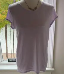 Lululemon Metal Vent Lavender SS Crewneck, Size 8, Like New