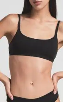 SKIMS Fits Everybody Scoop Bralette Black Size Large L COMFY MINIMALIST LOUNGE 1