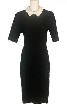 Collectif London Winona Pencil Dress Vintage-Inspired Wednesday Addams