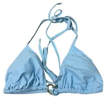 Wild Fable Women's Light Blue Cut-Out Front Bralette Bikini Top - Medium - NWT