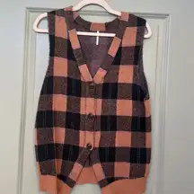 Free People Riley Plaid Vest