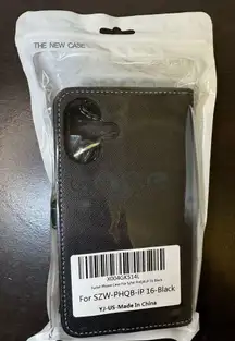 iPhone 16 6.1” Case Wallet Case Floral Wristlet Black Card Holder Phone FC2