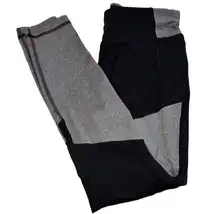 Black & Gray Athletic Leggings Women’s Size Small Fitness Casual Comfort Workout