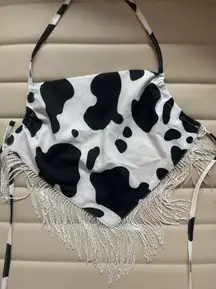 cow print crop top