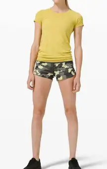 Lululemon Speed Up Short 2.5”Low Rise Heritage 365 Camo Crispin Green Multi Sz 4