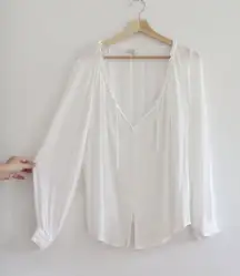 Z Supply White Airy Blouse