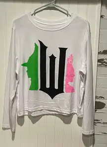 Wicked official long sleeve white shirt size medium NWOT