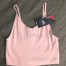 light pink tank crop top