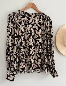 Sézane | Sezane | Linon Blouse in Black & White | Sz 34 / US Sz 2