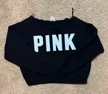 PINK Victoria's Secret Black Crew Neck Sweater