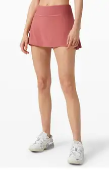 LULULEMON Play Off The Pleats Skirt SZ 10 "Misty Merlot"