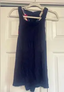 Lululemon Navy Blue Tank with built in bra sz 4