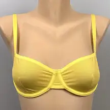 Out From Under Urban Outfitters Yellow Balconette Bra 32B Underwire Mesh Sheer