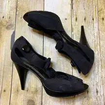 Candies Black Heels