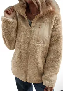 Dokotoo Women NWT Sherpa Full Zip Fleece‎ Long Sleeve Oversized Teddy Jacket 2X