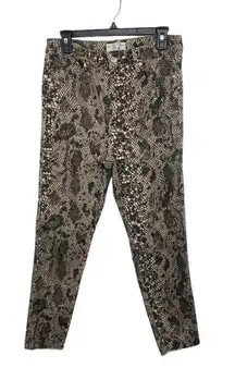 FREE PEOPLE Two Faced Snakeskin skinny jeans size 32 jeggins