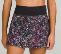 LULULEMON PACE RIVAL MR SKIRT/SKORT -FLORAL SPRITZ‎ MULTI-6 POCKETS💙