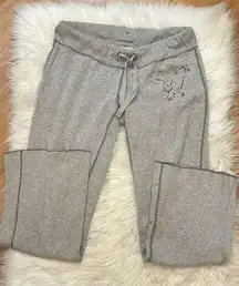 American Eagle Vintage Y2K Low Rise Logo Sweatpants Gray  M