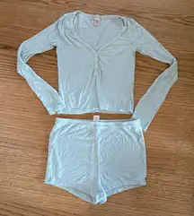 Light blue modal pj set