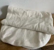 vintage rabbit hair knit shawl round ends scarf