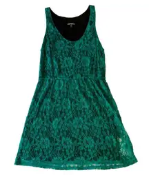 Express Emerald Green Lace Dress Size L