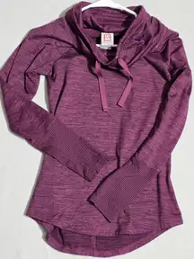 Avalanche Women's Cowl Neck Long-Sleeve Pullover Sz M Heathered Purple