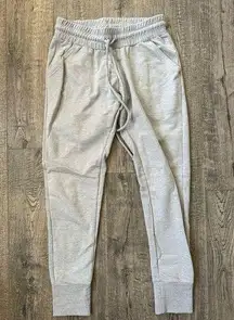 Free People Movement Sunny Skinny Sweat Jogger Pants Light Grey