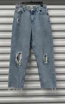 Y2K BDG Urban Outfitters Women's Pax Denim Jeans Size 28 Ripped Trashed Cut Off