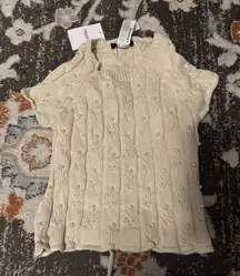 NWT Open Back Pearl Sweater