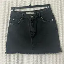 Topshop Moto Black Denim Skirt Size 6