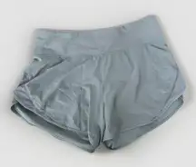 Lululemon Shorts Womens Size 6 Run Off Route High Rise 4" Blue Cast Swift W7BBPS