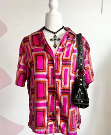 Urban Outfitters‎ Retro Souvenir Shirt, Indie Sleaze Y2K 70s inspired Small